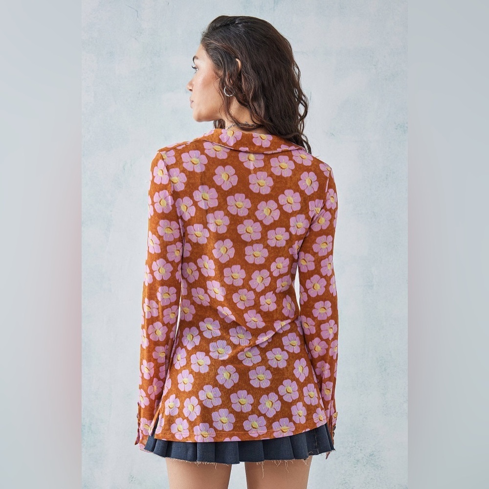 .Free People Lucky Flower Shirt XS NWT - Picture 4 of 15
